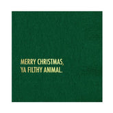 Filthy Animal Christmas Napkin